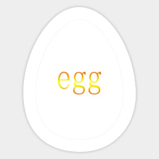 funny egg Sticker